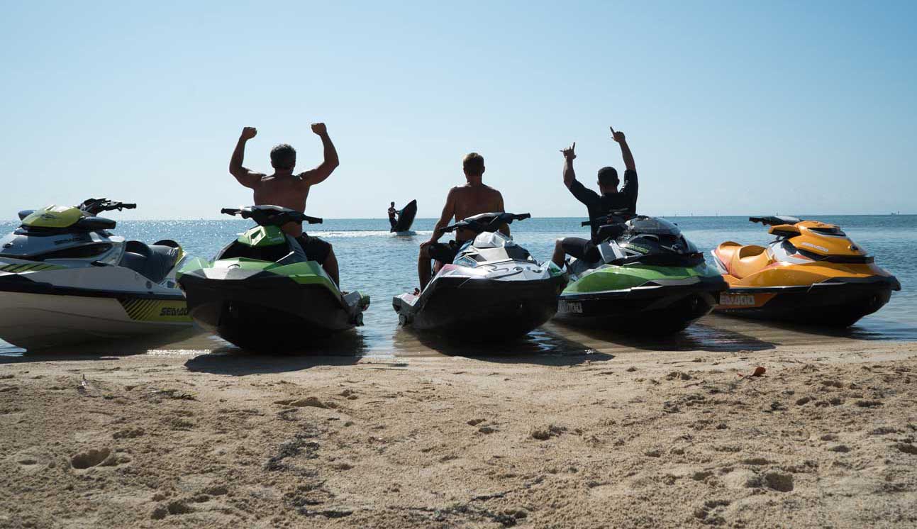 Discover the beautiful beaches and bays of Malinska on the jet ski scooter