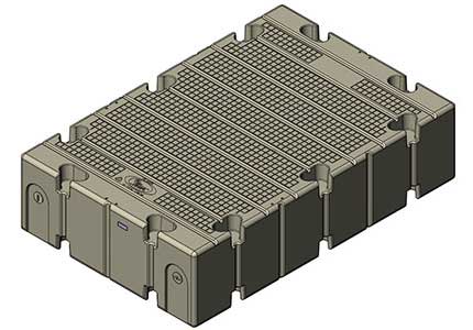 Modularni dio pontona - 40x5