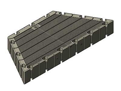 Modularni dio pontona - Half Hex Dock