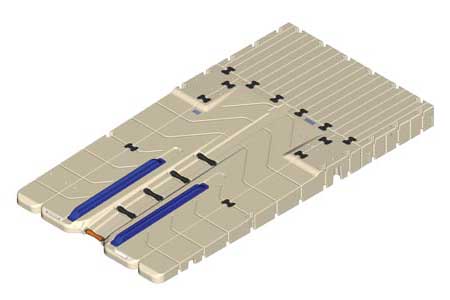 Pontoon for boats or speedboat - Ez BoatPort BP3001 with platform