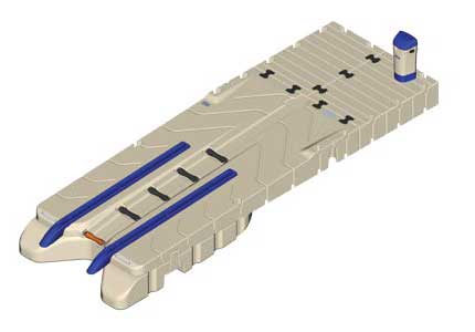 Ez BoatPort BP4000 an air flotation tank and an auxiliary pump