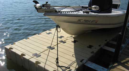 Ez BoatPort BP4000 - pontoon for speedboat with extensions and a large platform