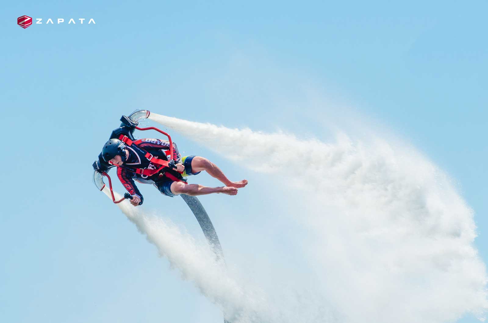 Jetpack, fly in air above watter - Zapata